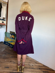 Vintage 1940's - 1950's Wool DUKE University Robe