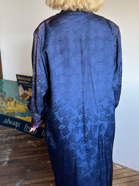 Vintage Men's 1920's - 30's Rayon Robe