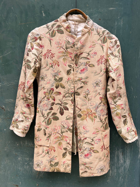 Antique 1910's Romantic Rose Printed Coat