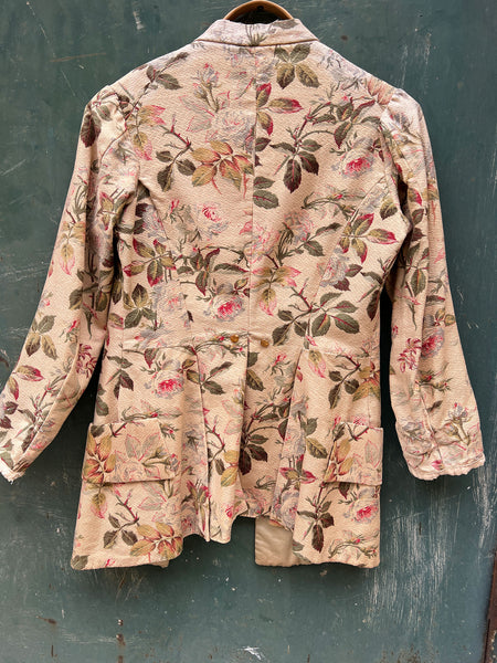 Antique 1910's Romantic Rose Printed Coat