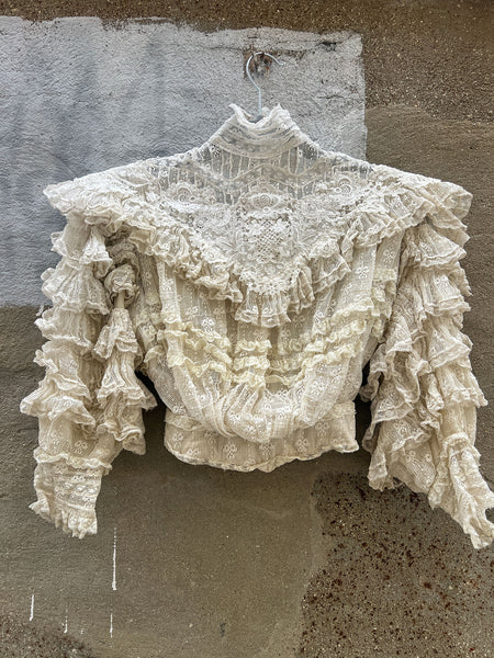 Antique Late 1800's Ruffled Bodice
