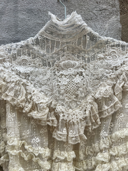 Antique Late 1800's Ruffled Bodice