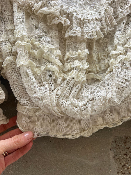 Antique Late 1800's Ruffled Bodice