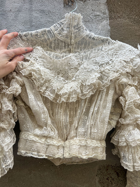 Antique Late 1800's Ruffled Bodice