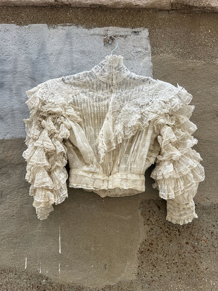Antique Late 1800's Ruffled Bodice