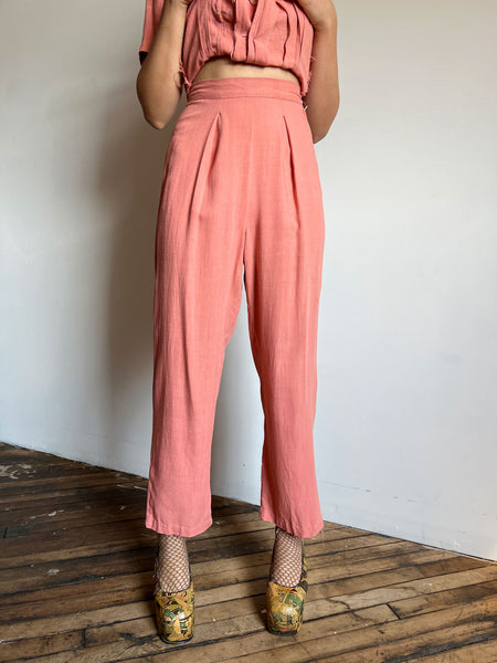 Vintage 1940's Women's Sportswear Set, Blouse and Pants
