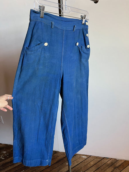 Vintage 1940's Blouse and Pants Set