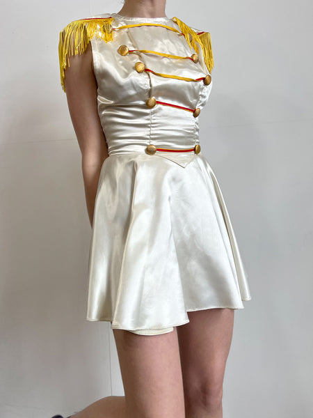 Vintage 1940's Majorette Uniform, Fringe Jacket