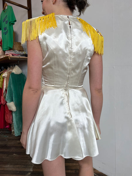 Vintage 1940's Majorette Uniform, Fringe Jacket
