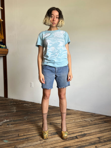 Vintage 1970's Cut Off Denim Shorts