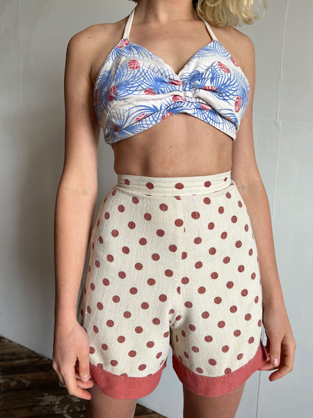 Vintage 1930's - 1940's Polka Dot Shorts