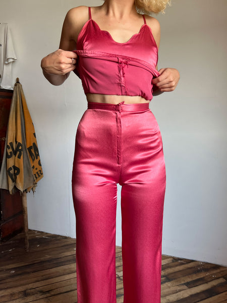 Vintage 1970's Pink Disco Set