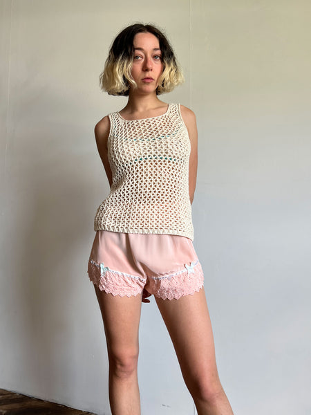 Vintage 1940's Women's Silk Tap Shorts, Lingerie
