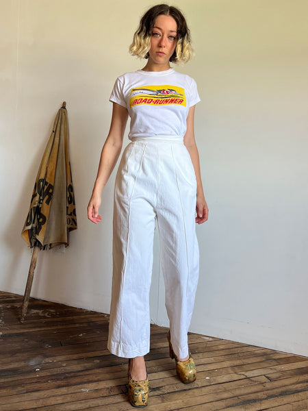 Vintage 1930's - 1940's White Pants