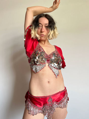 Vintage 1940's - 1950's Circus Trapeze Artist Costume Set