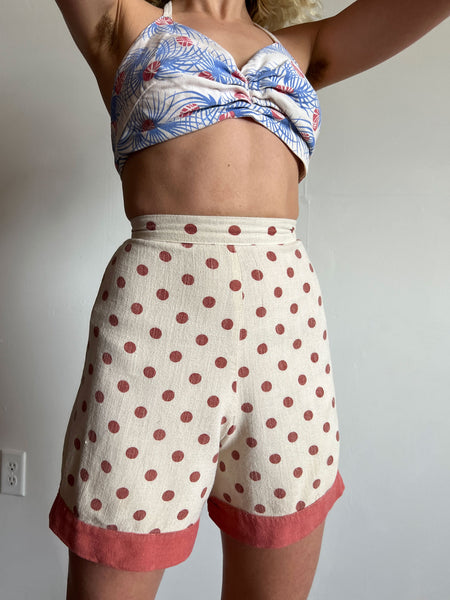 Vintage 1930's - 1940's Polka Dot Shorts