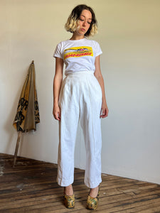 Vintage 1930's - 1940's White Pants