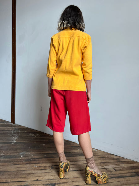 Vintage 1930's- 1940's 'Loomtogs' Side Zip Capri Pants