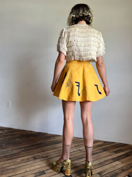 Vintage 1940's Felt Musical Notes Skirt