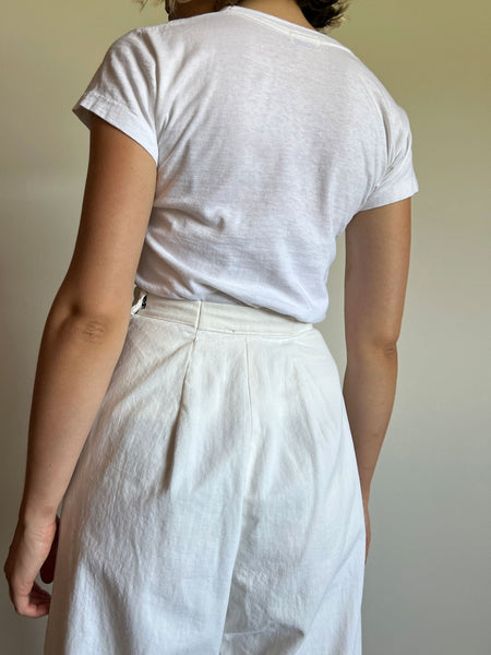 Vintage 1930's - 1940's White Pants