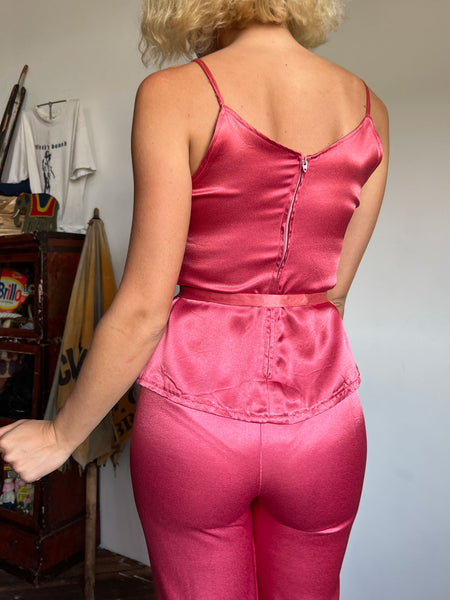 Vintage 1970's Pink Disco Set