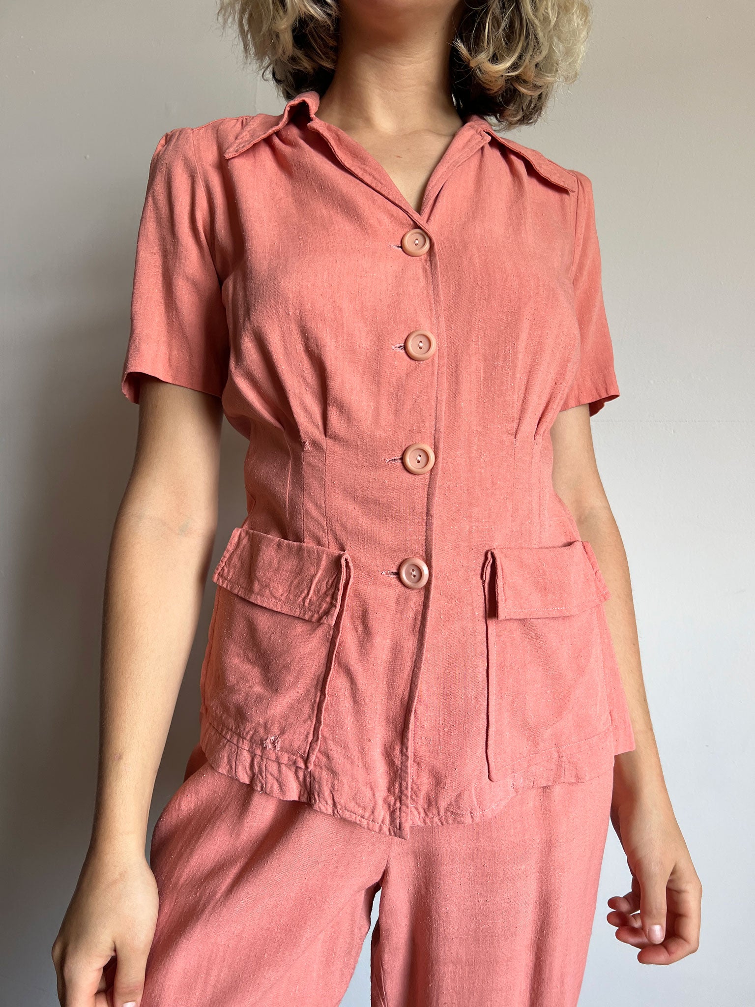 Vintage 1940's Women's Sportswear Set, Blouse and Pants