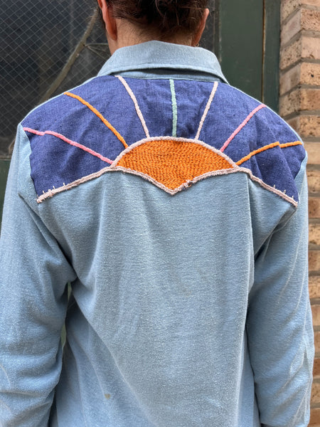 Vintage 1970's Sunrise Cotton Long Sleeve Shirt