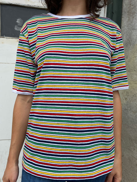 Vintage 1960's Munsingwear Striped Cotton T-Shirt