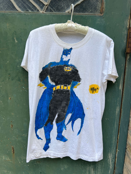 Vintage Handpainted Bootleg Batman T-Shirt