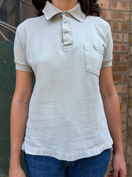 Vintage 1960's - 70's Combed Cotton Polo Shirt