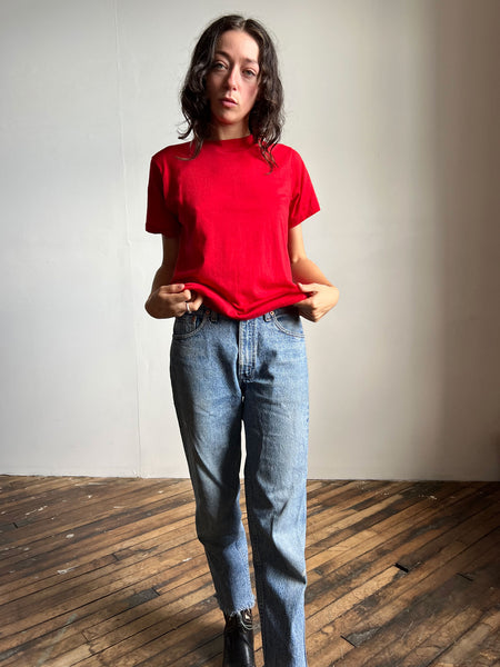Vintage 1970s DISCO SUCKS Red T Shirt