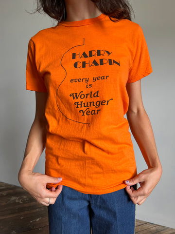 Vintage Harry Chapin World Hunger Year Tee Shirt