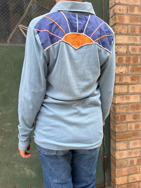 Vintage 1970's Sunrise Cotton Long Sleeve Shirt