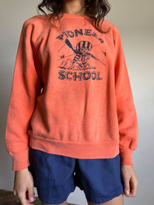 Vintage 1960's Pioneer School Sweater