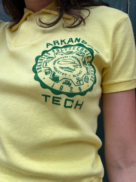 Vintage 1940's Arkansas Tech Cotton Polo