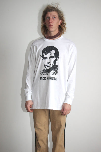 Vintage 1980's Jack Kerouac Long Sleeved Shirt, Deadstock 80's, Beat Poet