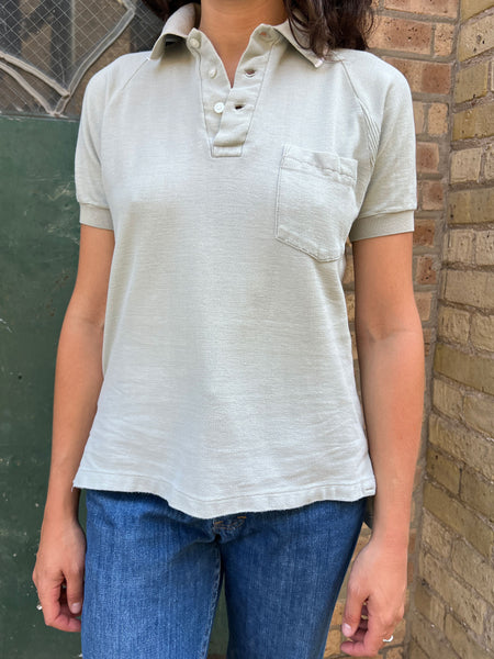 Vintage 1960's - 70's Combed Cotton Polo Shirt