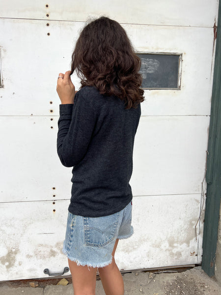 Vintage 1960's - 70's Grey Long Sleeved Shirt