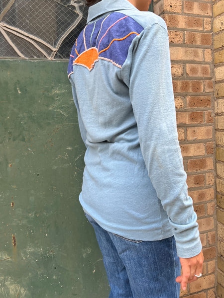 Vintage 1970's Sunrise Cotton Long Sleeve Shirt