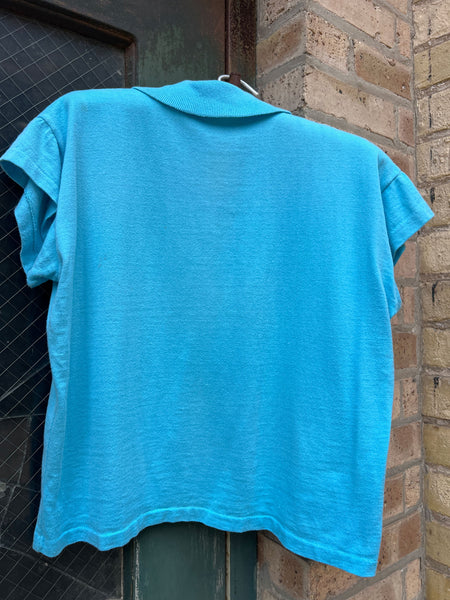 Vintage 1950's Cotton Short Sleeve Top