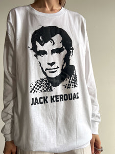 Vintage 1980's Jack Kerouac Long Sleeved Shirt, Deadstock 80's, Beat Poet
