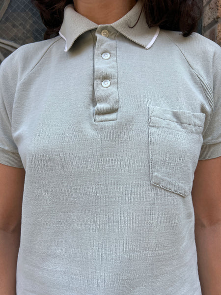 Vintage 1960's - 70's Combed Cotton Polo Shirt