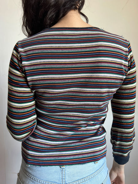 Vintage 1960's Striped Long Sleeve Shirt