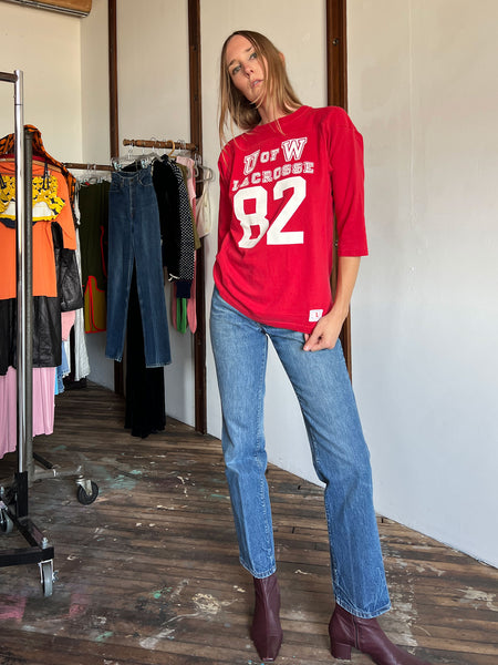Vintage Champion Tag U of W Lacrosse Shirt, Jersey