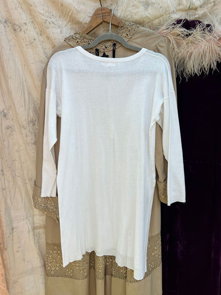 Vintage 1930's - 40's White Cotton Undershirt