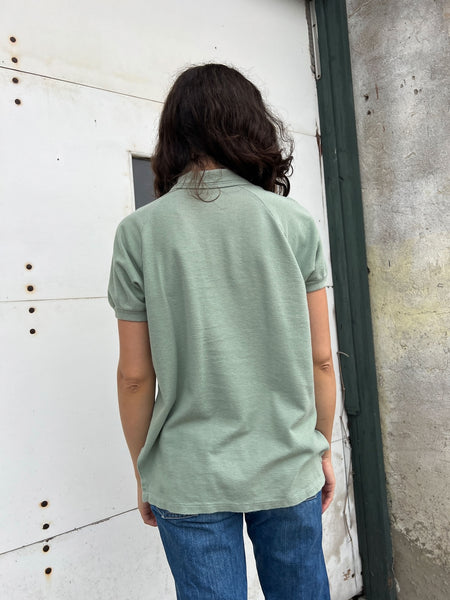 Vintage 1960's Sage Green Polo Shirt