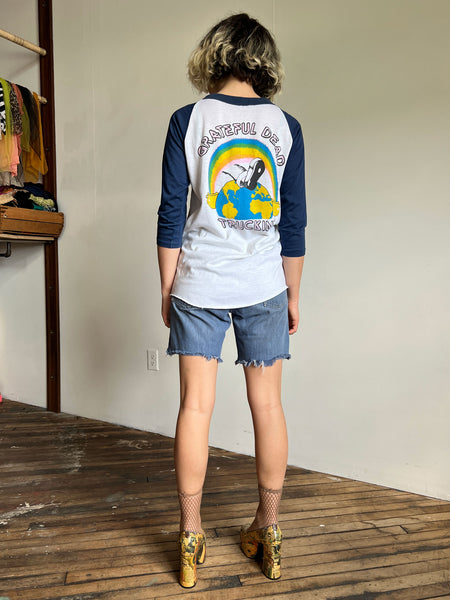Vintage 1970's Grateful Dead DEAD HEAD US Tour Ringer Tee