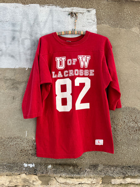Vintage Champion Tag U of W Lacrosse Shirt, Jersey