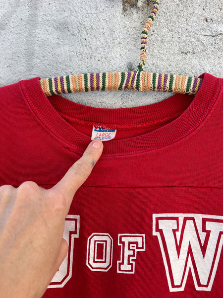 Vintage Champion Tag U of W Lacrosse Shirt, Jersey