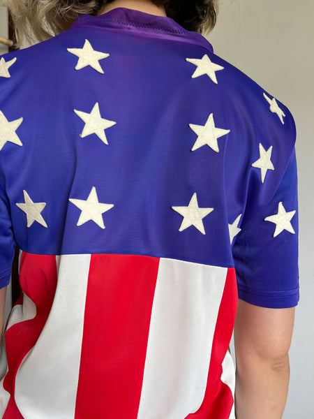 Vintage 1960's Athletic Jersey, Appliqué Stars
